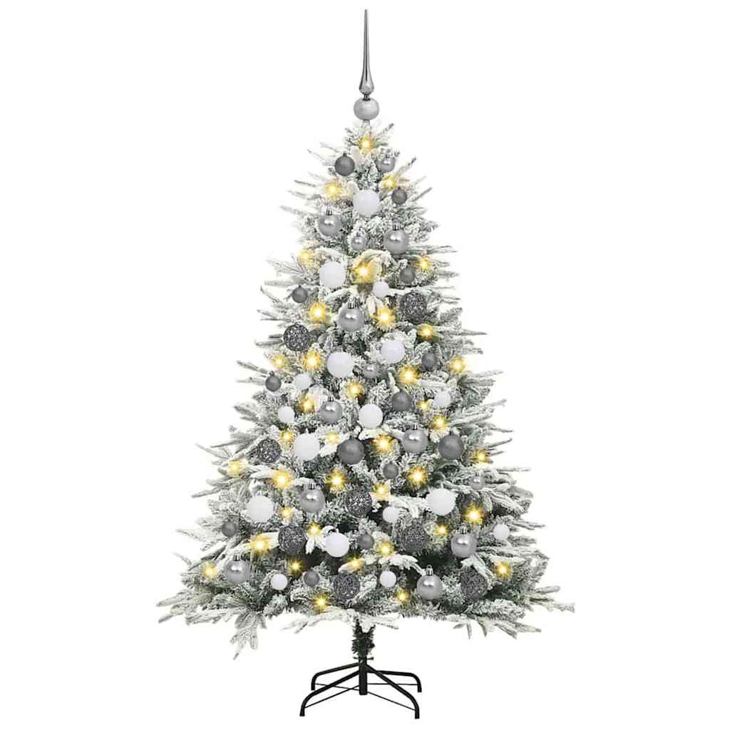 Albero di Natale artificiale preilluminato con set di palline 3395396
