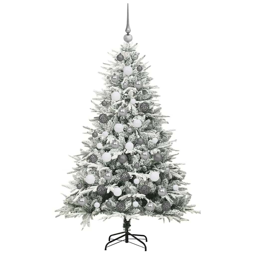 Albero di Natale artificiale preilluminato con set di palline 3395396