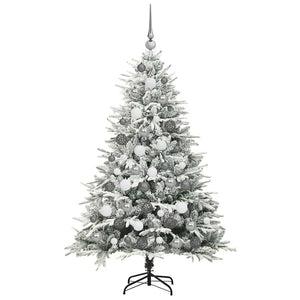 Albero di Natale artificiale preilluminato con set di palline 3395396