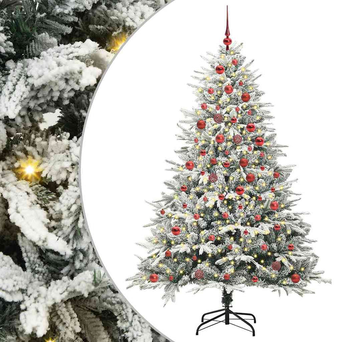 Albero di Natale artificiale preilluminato con set di palline 3395397