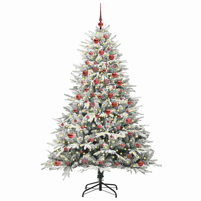 Albero di Natale artificiale preilluminato con set di palline 3395397