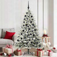 Albero di Natale artificiale preilluminato con set di palline 3395398