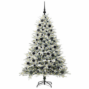 Albero di Natale artificiale preilluminato con set di palline 3395398