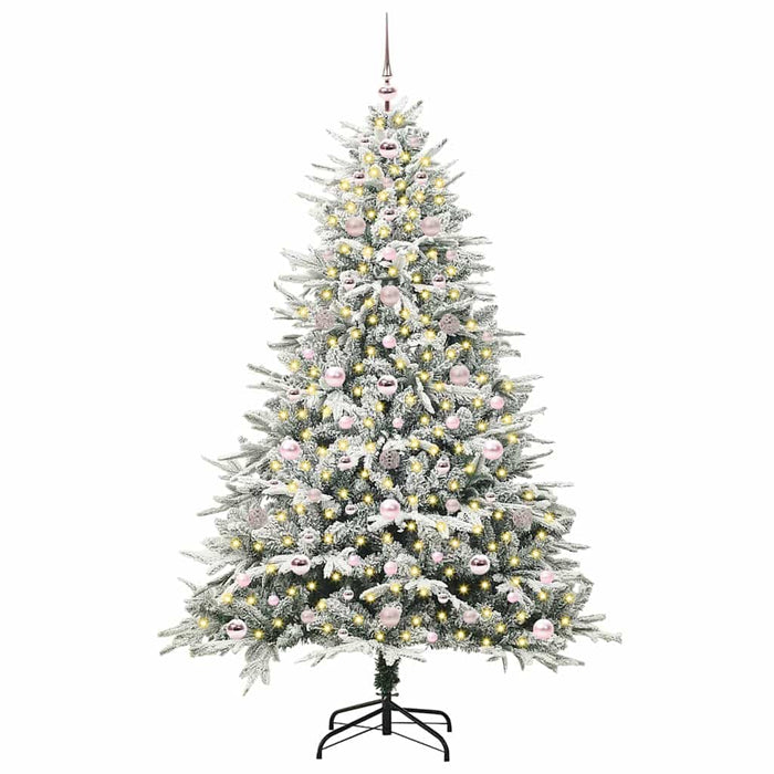 Albero di Natale artificiale preilluminato con set di palline 3395399