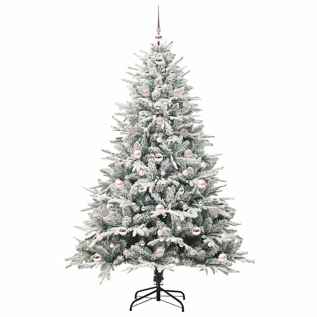 Albero di Natale artificiale preilluminato con set di palline 3395399