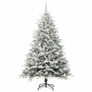Albero di Natale artificiale preilluminato con set di palline 3395399
