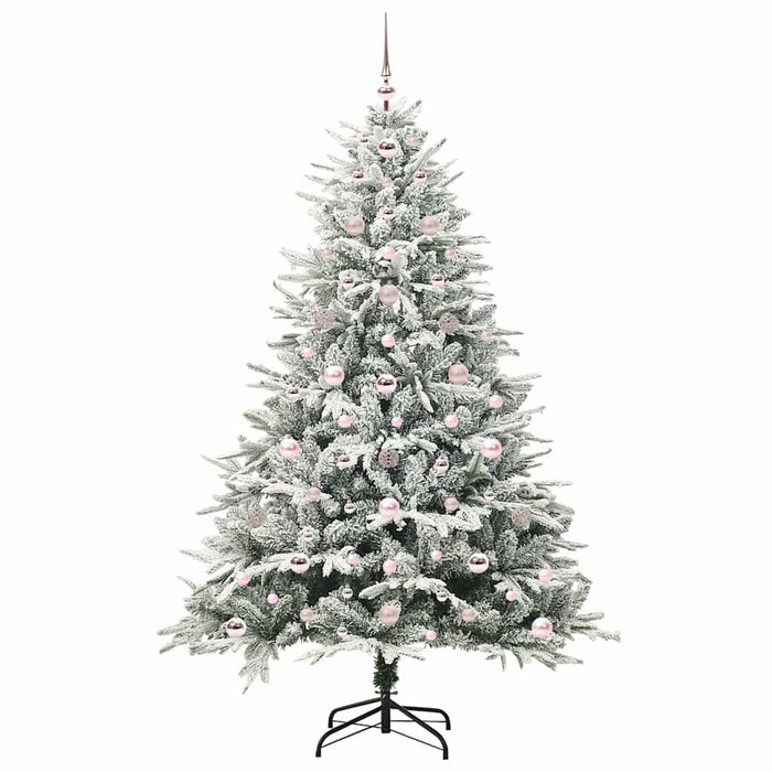 Albero di Natale artificiale preilluminato con set di palline 3395399