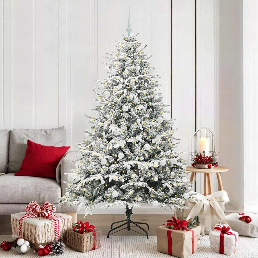Albero di Natale artificiale preilluminato con set di palline 3395400