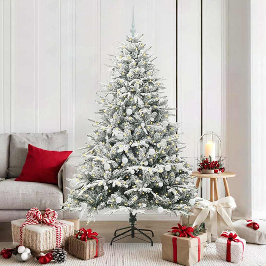 Albero di Natale artificiale preilluminato con set di palline 3395400