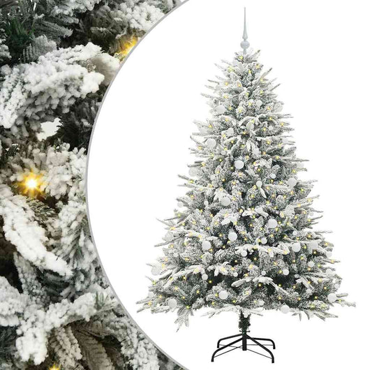 Albero di Natale artificiale preilluminato con set di palline 3395400