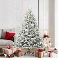 Albero di Natale artificiale preilluminato con set di palline 3395402