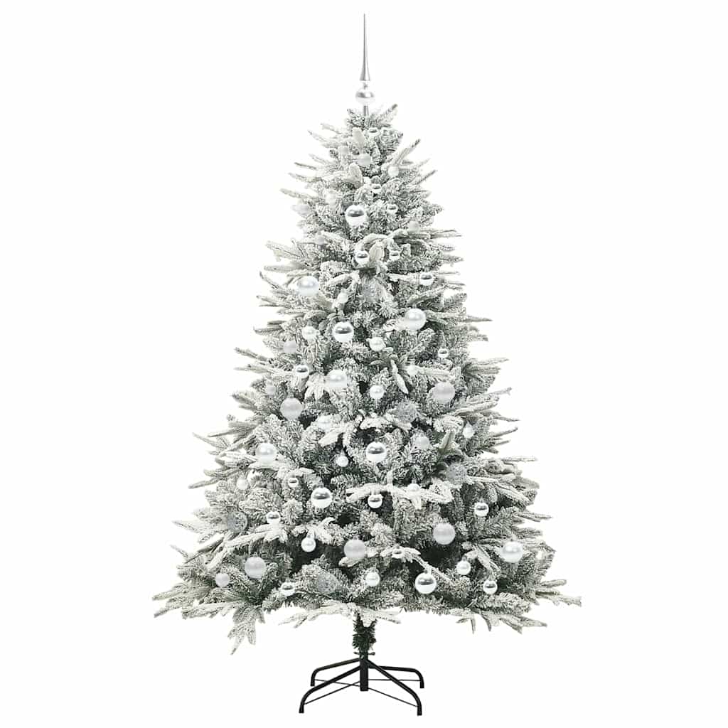 Albero di Natale artificiale preilluminato con set di palline 3395402