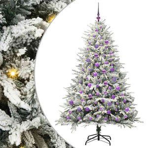 Albero di Natale artificiale preilluminato con set di palline 3395403