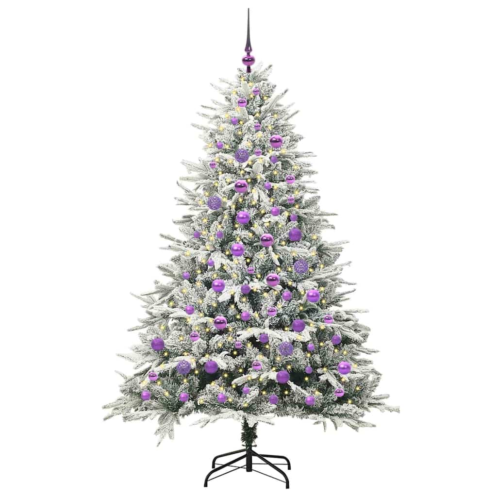 Albero di Natale artificiale preilluminato con set di palline 3395403