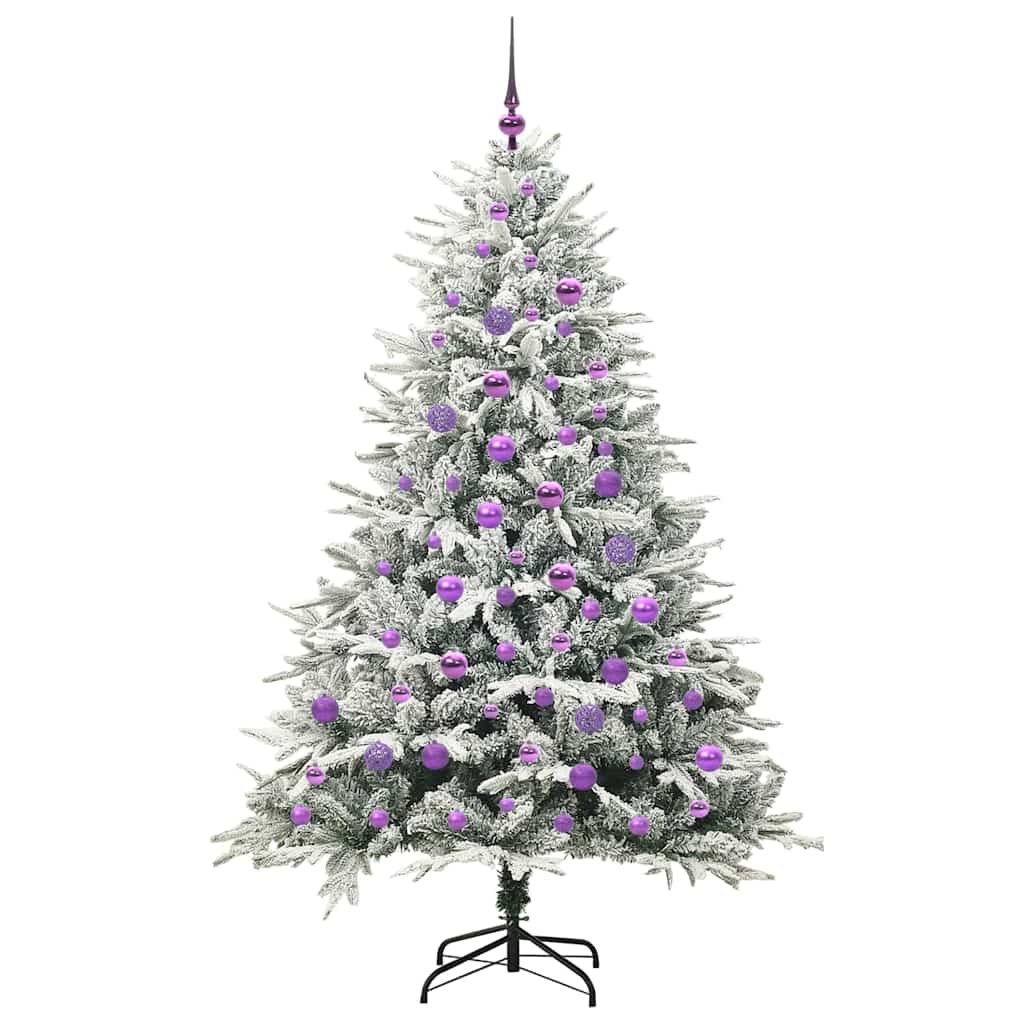 Albero di Natale artificiale preilluminato con set di palline 3395403