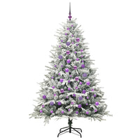 Albero di Natale artificiale preilluminato con set di palline 3395403