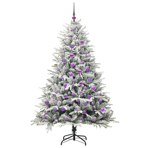 Albero di Natale artificiale preilluminato con set di palline 3395403