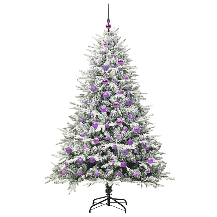 Albero di Natale artificiale preilluminato con set di palline 3395403