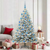 Albero di Natale artificiale preilluminato con set di palline 3395404