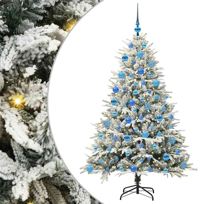 Albero di Natale artificiale preilluminato con set di palline 3395404