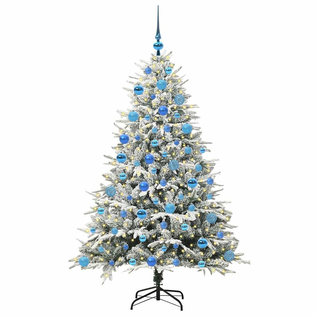 Albero di Natale artificiale preilluminato con set di palline 3395404