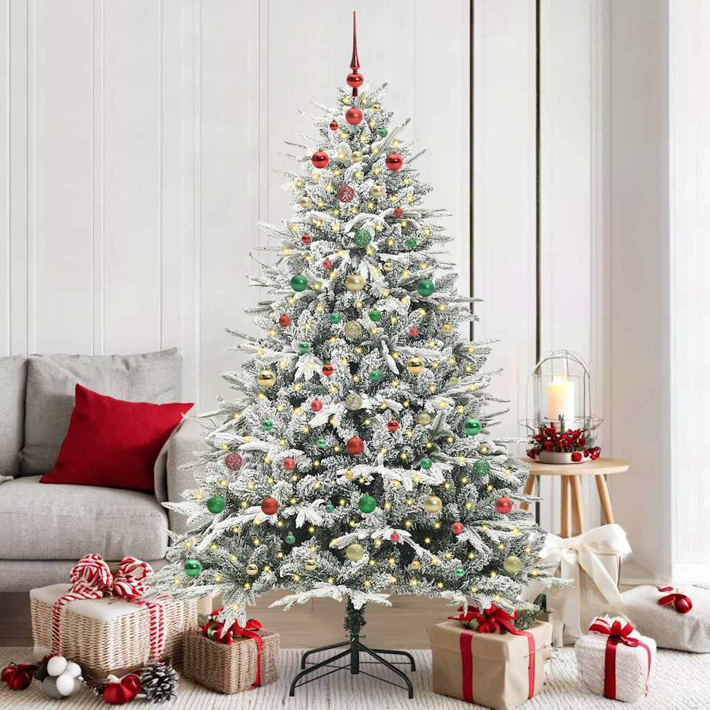 Albero di Natale artificiale preilluminato con set di palline 3395405