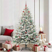 Albero di Natale artificiale preilluminato con set di palline 3395405