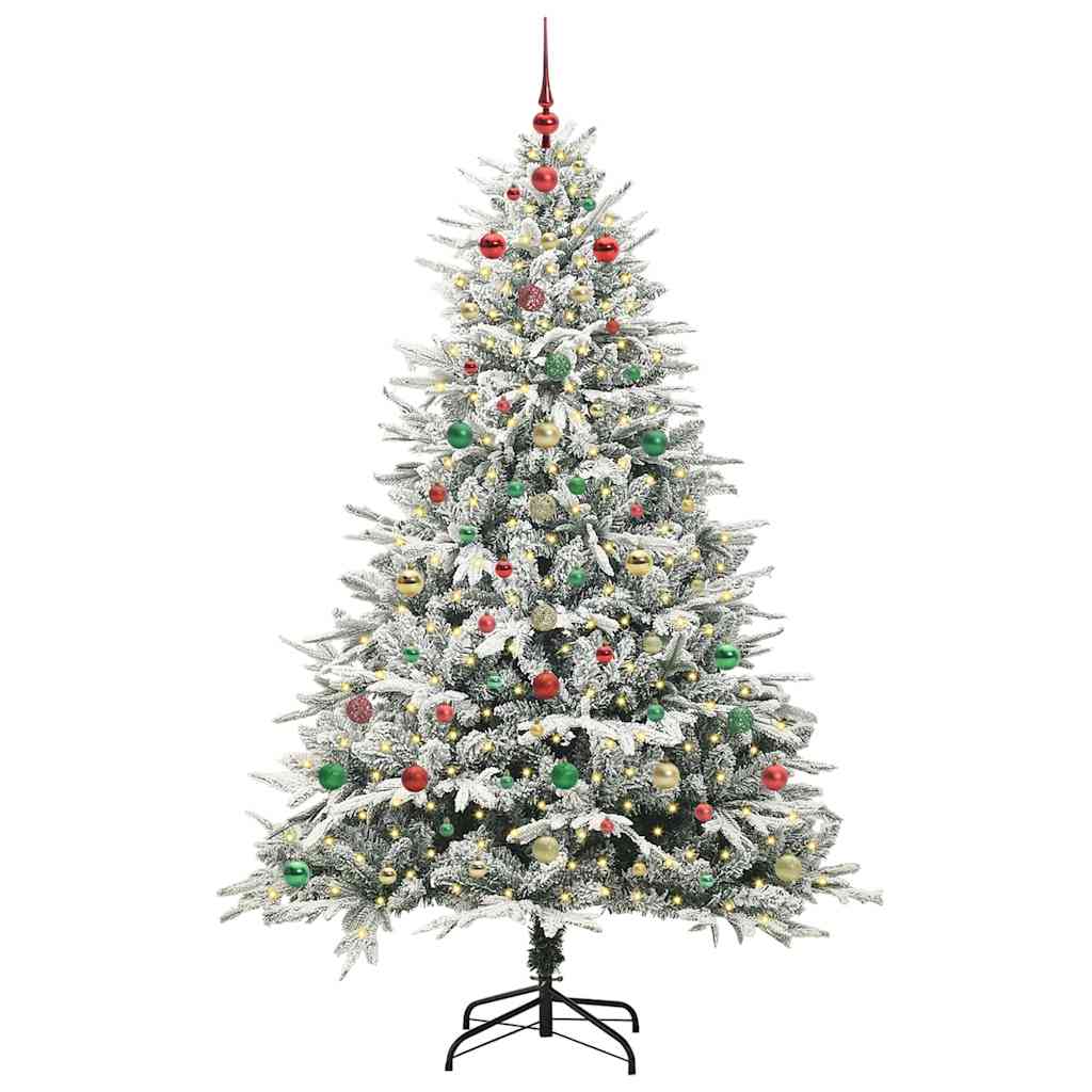 Albero di Natale artificiale preilluminato con set di palline 3395405