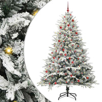 Albero di Natale artificiale preilluminato con set di palline 3395406