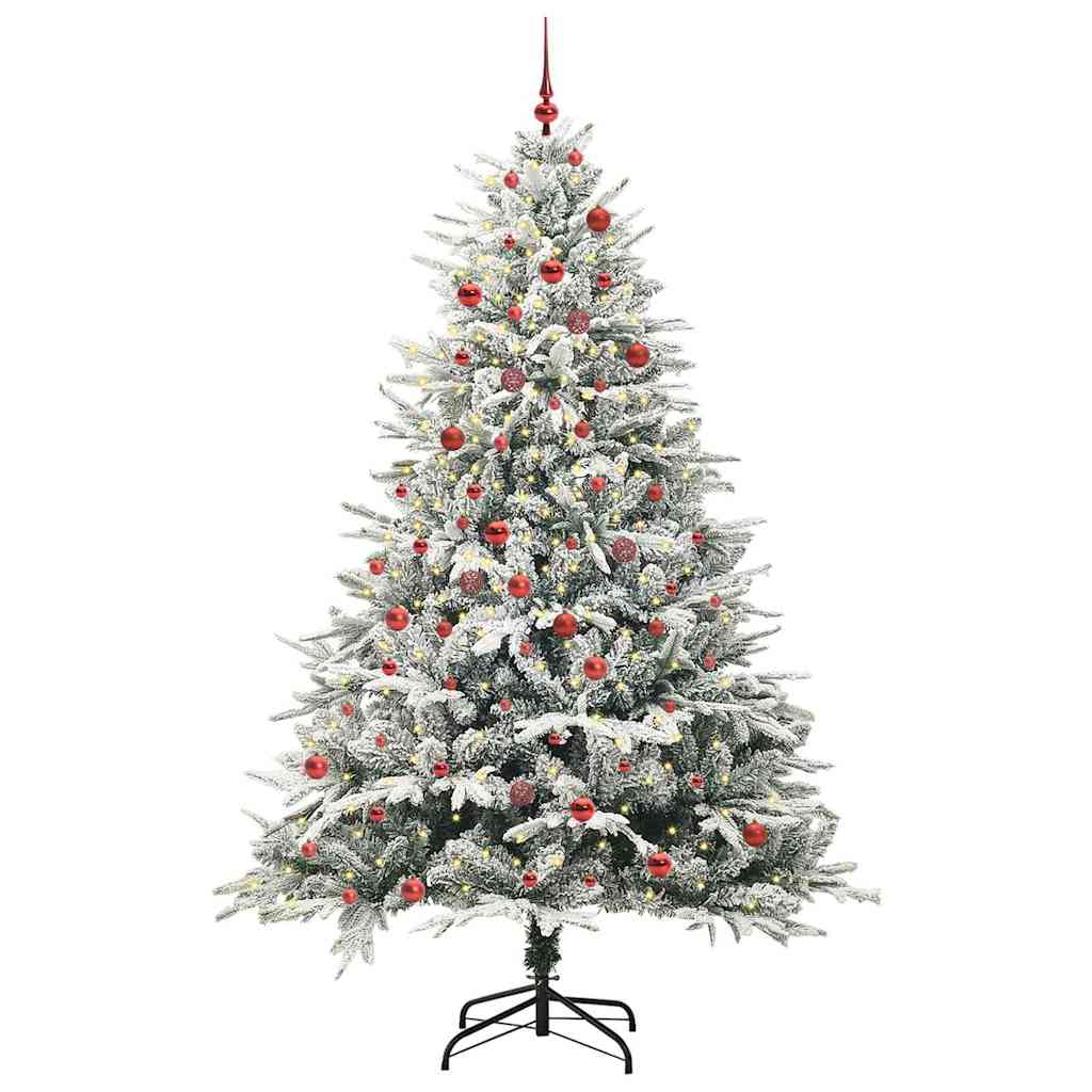 Albero di Natale artificiale preilluminato con set di palline 3395406