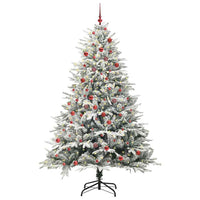 Albero di Natale artificiale preilluminato con set di palline 3395406