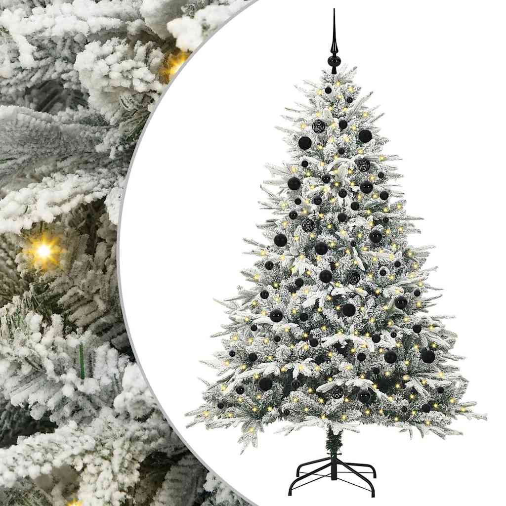 Albero di Natale artificiale preilluminato con set di palline 3395407