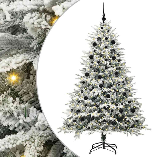 Albero di Natale artificiale preilluminato con set di palline 3395407