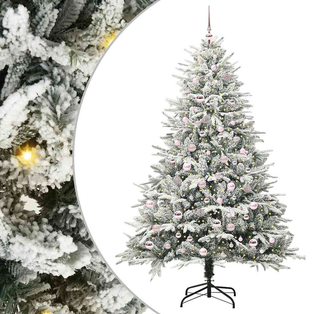 Albero di Natale artificiale preilluminato con set di palline 3395408