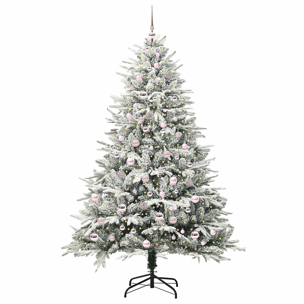 Albero di Natale artificiale preilluminato con set di palline 3395408