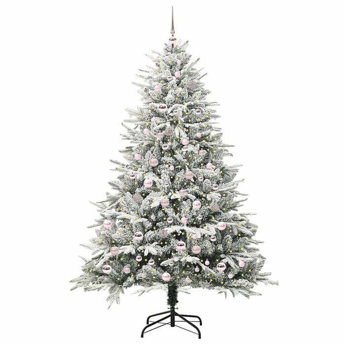 Albero di Natale artificiale preilluminato con set di palline 3395408
