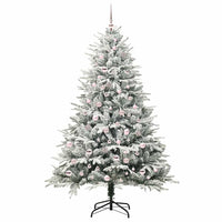 Albero di Natale artificiale preilluminato con set di palline 3395408