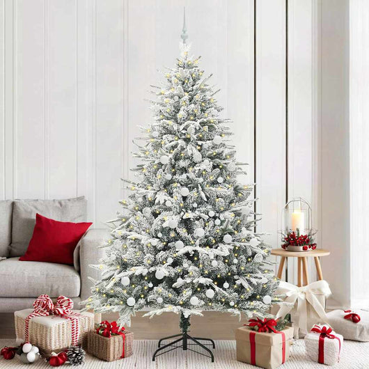 Albero di Natale artificiale preilluminato con set di palline 3395409
