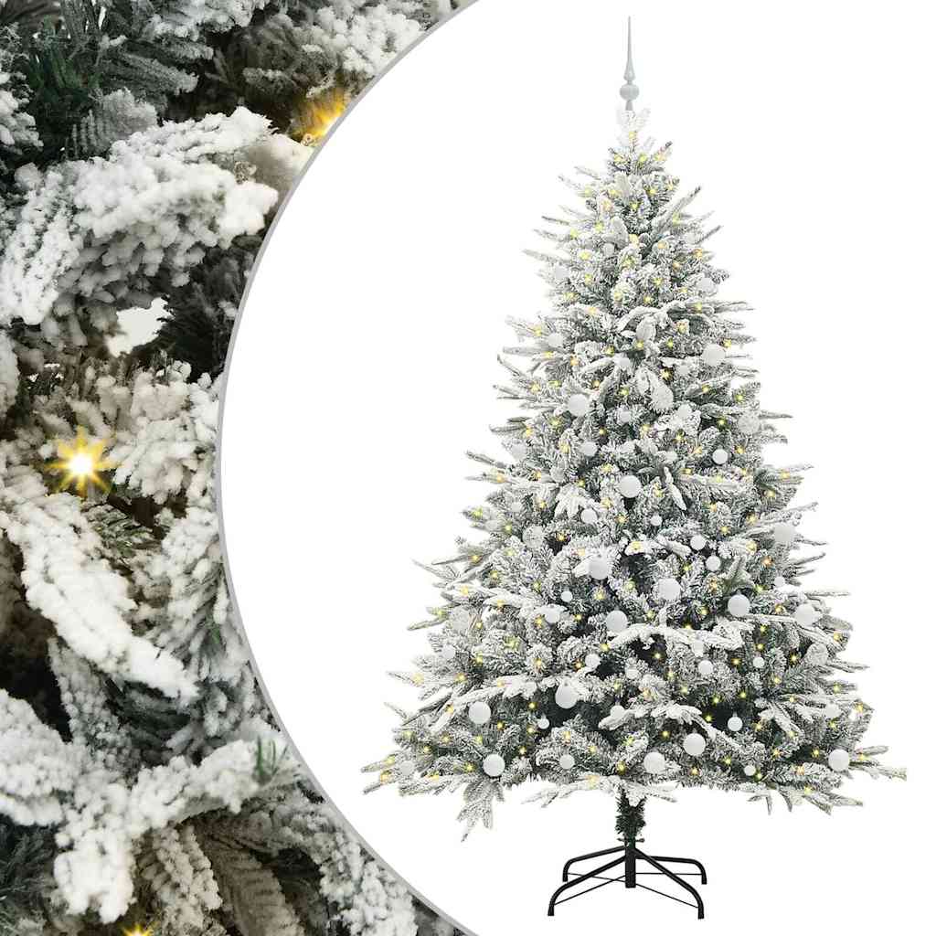 Albero di Natale artificiale preilluminato con set di palline 3395409