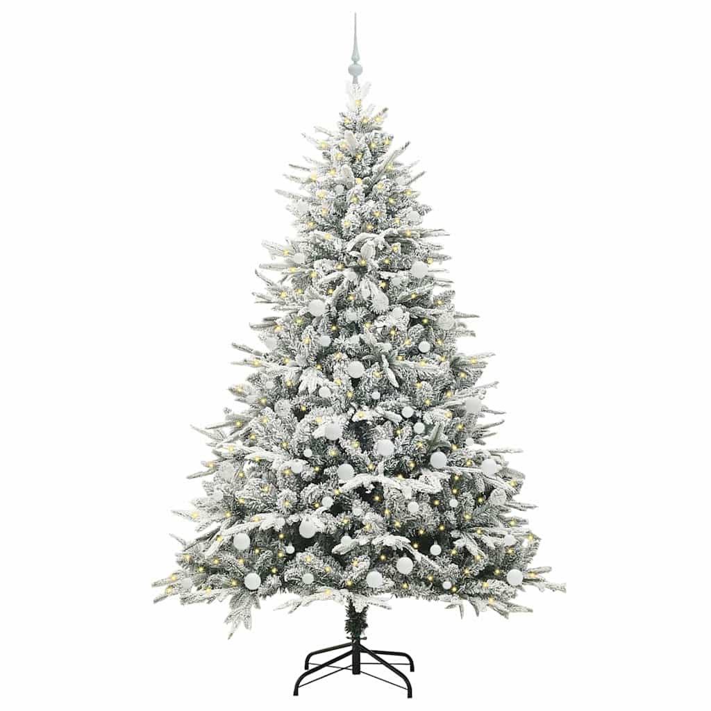 Albero di Natale artificiale preilluminato con set di palline 3395409