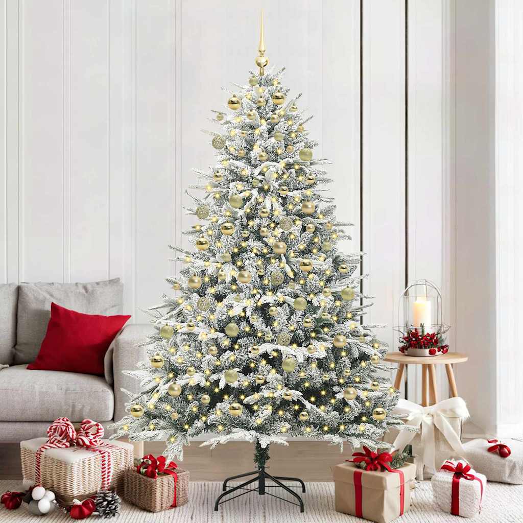 Albero di Natale artificiale preilluminato con set di palline 3395410