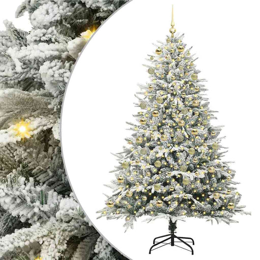 Albero di Natale artificiale preilluminato con set di palline 3395410