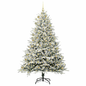 Albero di Natale artificiale preilluminato con set di palline 3395410