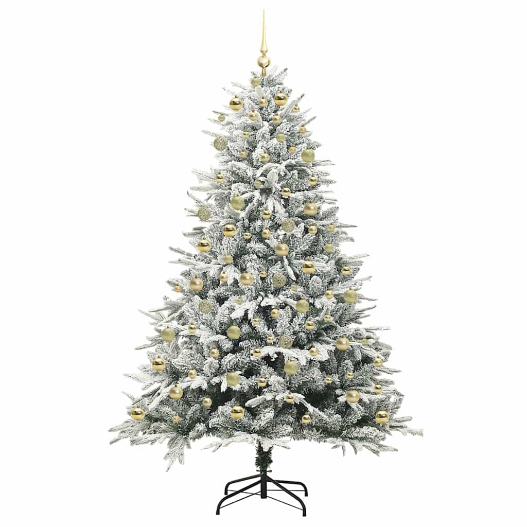 Albero di Natale artificiale preilluminato con set di palline 3395410