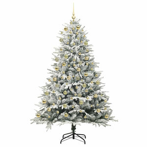Albero di Natale artificiale preilluminato con set di palline 3395410
