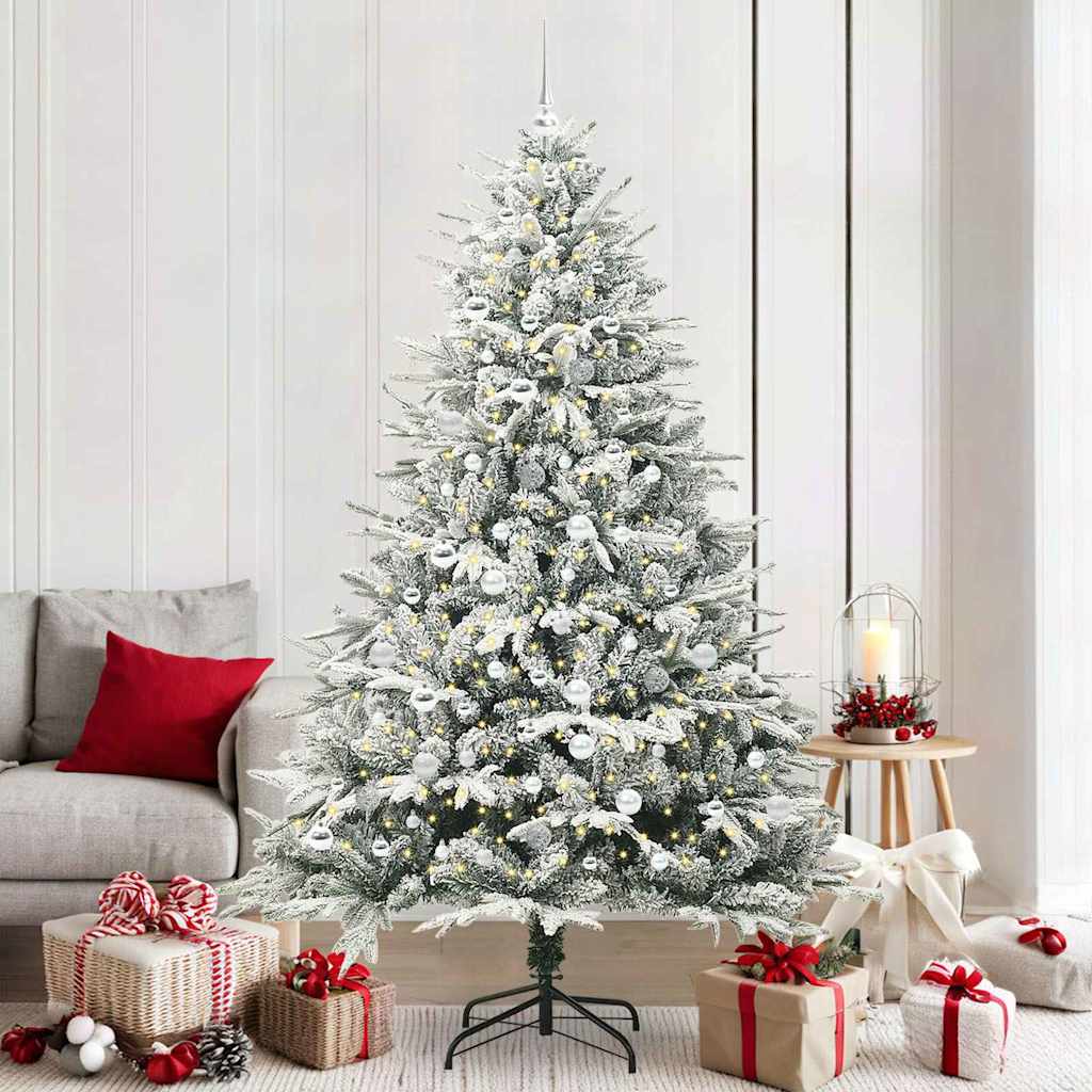 Albero di Natale artificiale preilluminato con set di palline 3395411