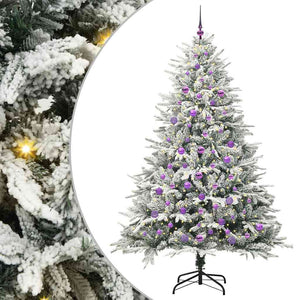 Albero di Natale artificiale preilluminato con set di palline 3395412
