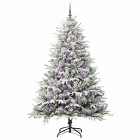 Albero di Natale artificiale preilluminato con set di palline 3395412