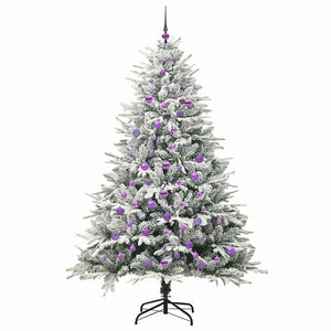 Albero di Natale artificiale preilluminato con set di palline 3395412