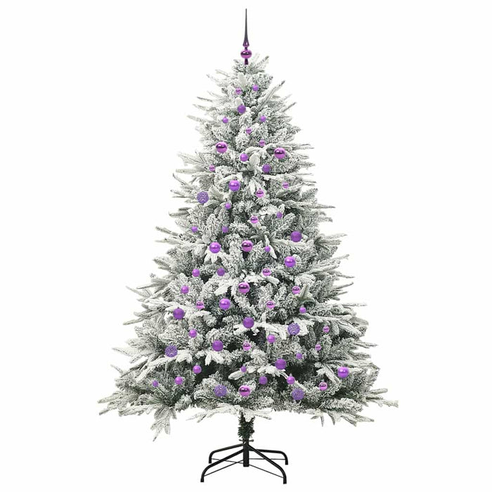 Albero di Natale artificiale preilluminato con set di palline 3395412